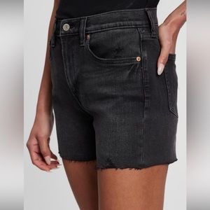 GAP black high waisted jean shorts BNWT